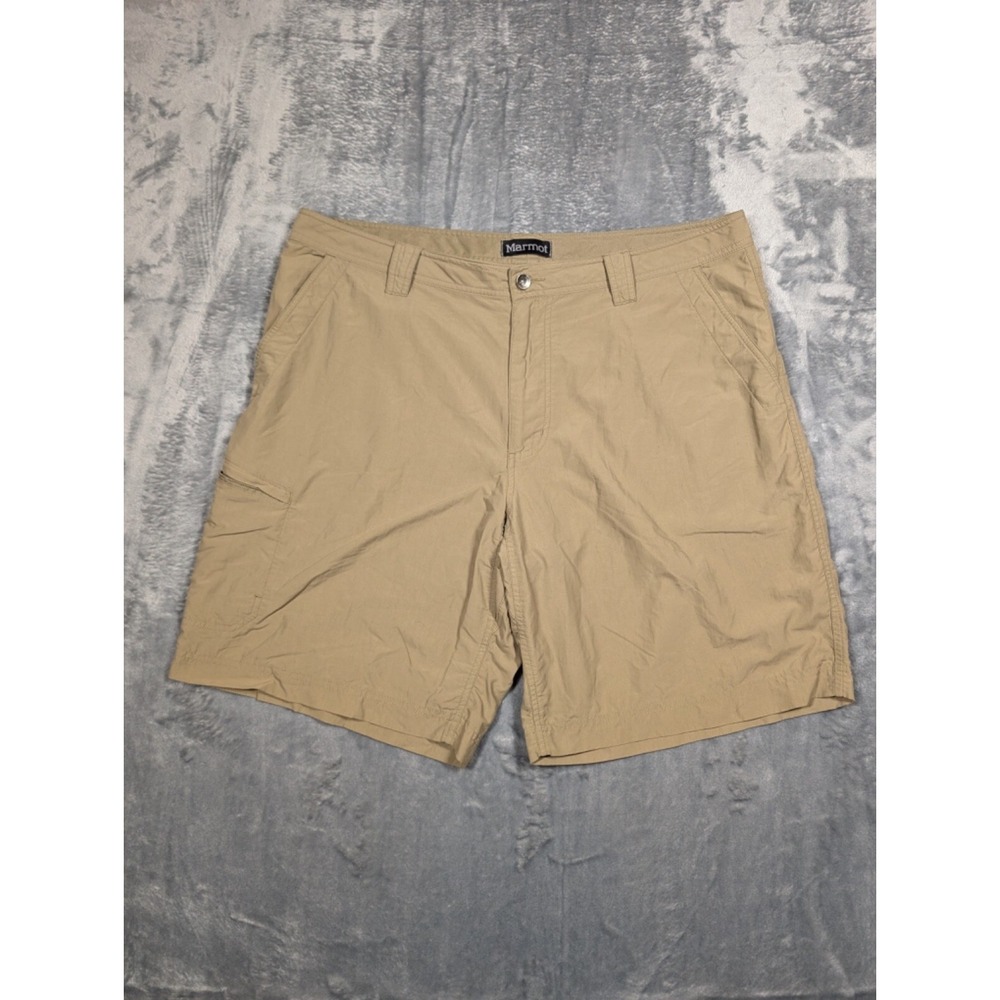 Marmot Shorts Mens 40 Brown Tan Beige Khaki Utility Hiking Outdoor Hike